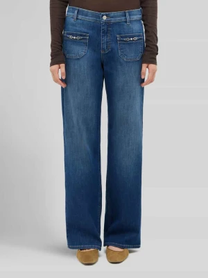 Jeansy Bootcut z mieszanki bawełny model 'Liz Glory' Angels Niebieski