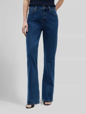 Jeansy bootcut z mieszanki bawełny Tommy Hilfiger Ciemnoniebieski