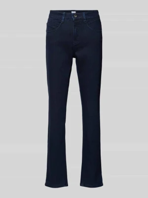 Jeansy Bootcut z naszywką z logo model 'MARY' BRAX Ciemnoniebieski