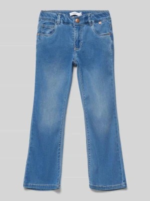 Jeansy bootcut z wpuszczanymi kieszeniami model 'SALLI' NAME IT Jasnoniebieski