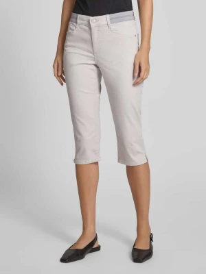 Jeansy capri o kroju regular fit z elastycznym pasem model ‘Anna’ Angels