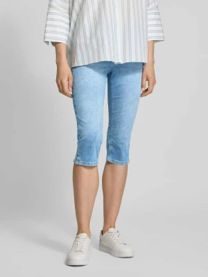 Jeansy capri o kroju regular fit z elastycznym pasem model ‘Anna’ Angels