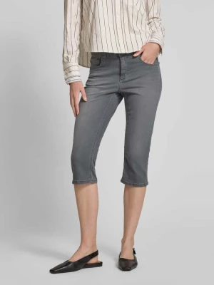 Jeansy capri z denimu z zakładką model ‘Capri’ Angels