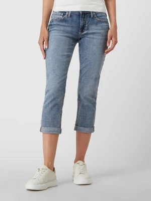 Jeansy capri z dodatkiem streczu model ‘Brit’ Silver Jeans
