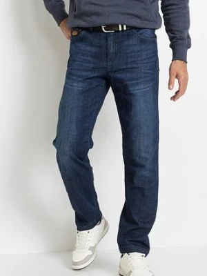 Jeansy classic fit z wzmocnionym krokiem, tapered bonprix