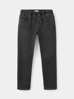 Jeansy comfy ze sznurkiem ciemnoniebieski - Dzieci - MANGO KIDS