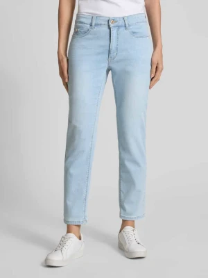 Jeansy cropped z kieszeniami wpuszczanymi model 'Dream' MAC Jasnoniebieski