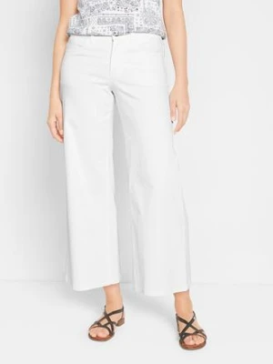 Jeansy culotte, mid waist (2 pary) BonPrix niebieski