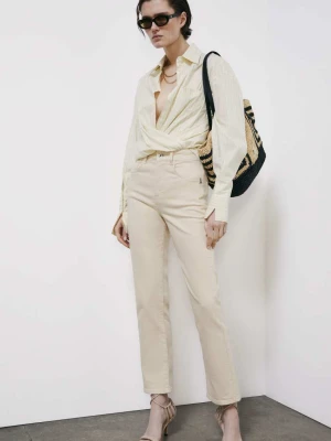 Jeansy cygaretki z wysokim stanem PATRIZIA PEPE