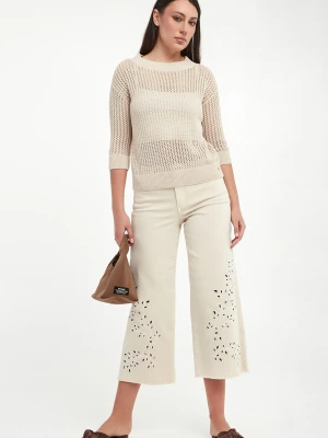 Jeansy damskie ażurowe JOSEPH RIBKOFF JEANS