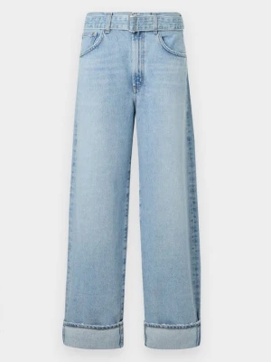 Jeansy damskie mom fit Agolde jasnoniebieski denim