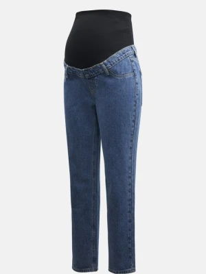 Jeansy damskie mom fit Anna Field MAMA By Zalando niebieski denim