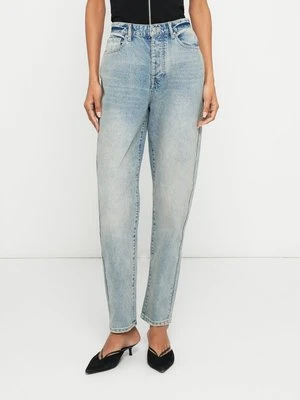 Jeansy damskie mom fit Armani Exchange niebieski denim