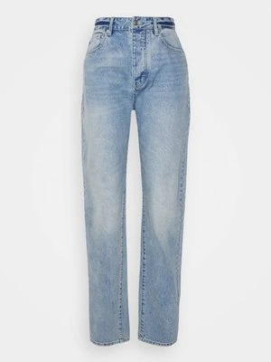 Jeansy damskie mom fit Armani Exchange niebieski denim