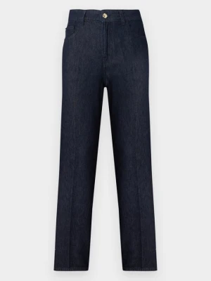 Jeansy damskie mom fit Emporio Armani ciemnoniebieski