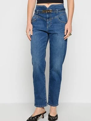 Jeansy damskie mom fit Liu Jo niebieski denim