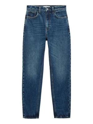 Jeansy damskie mom fit Mango granatowy