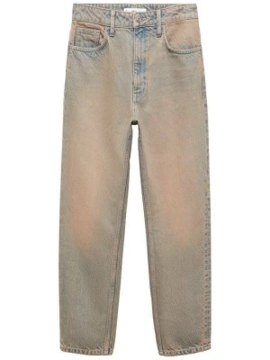 Jeansy damskie mom fit Mango niebieski denim
