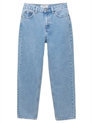 Jeansy damskie mom fit PULL&BEAR niebieski denim