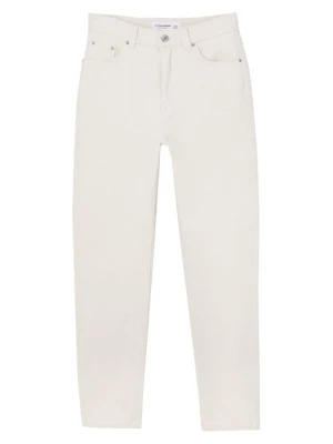 Jeansy damskie mom fit PULL&BEAR beżowy