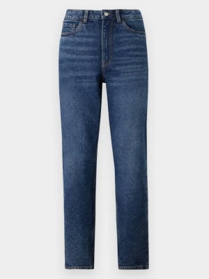 Jeansy damskie mom fit Tom Tailor ciemnoniebieski