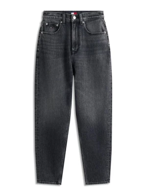 Jeansy damskie mom fit Tommy Jeans granatowy