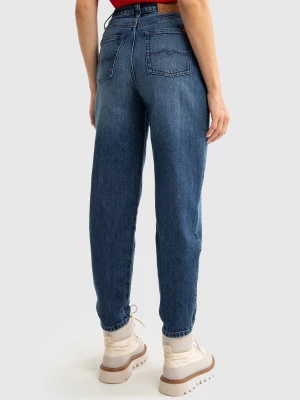 Jeansy damskie mom jeans z kolekcji Authentic granatowe Silla 515 BIG STAR