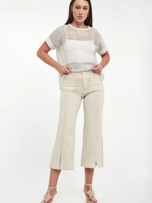 Jeansy damskie z kryształkami JOSEPH RIBKOFF