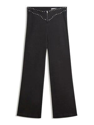 Jeansy Dzwony Bershka czarny