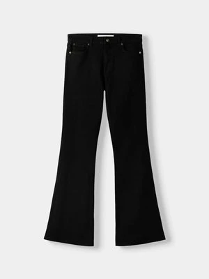Jeansy Dzwony Bershka czarny