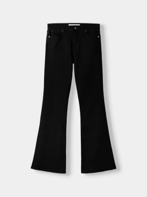 Jeansy Dzwony Bershka czarny