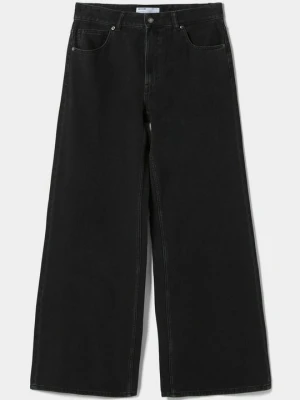 Jeansy Dzwony Bershka czarny