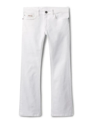Jeansy Dzwony Calvin Klein Jeans biały