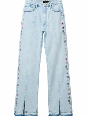 Jeansy Dzwony Desigual niebieski