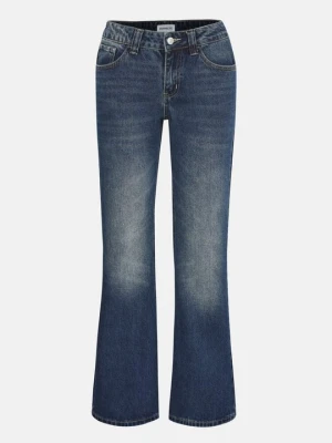 Jeansy dzwony Even&Odd By Zalando ciemnoniebieski