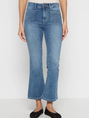Jeansy Dzwony Gaudi niebieski denim