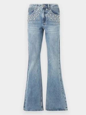 Jeansy Dzwony KSUBI niebieski denim