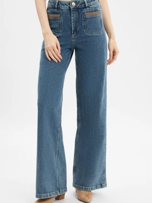 Jeansy Dzwony MOS MOSH niebieski denim