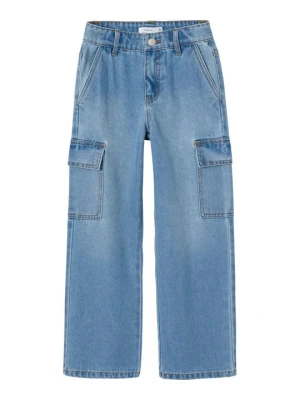 Jeansy Dzwony NAME IT niebieski denim