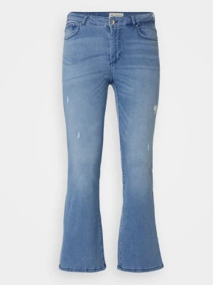 Jeansy Dzwony ONLY Carmakoma jasnoniebieski denim