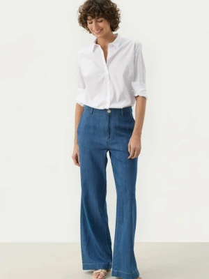 Jeansy Dzwony Part Two niebieski denim