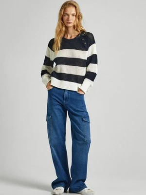 Jeansy Dzwony Pepe Jeans niebieski denim