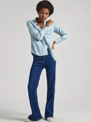 Jeansy Dzwony Pepe Jeans ciemnoniebieski