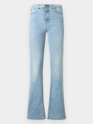 Jeansy Dzwony Pinko niebieski denim