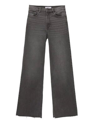 Jeansy Dzwony PULL&BEAR szary