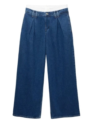 Jeansy Dzwony PULL&BEAR granatowy