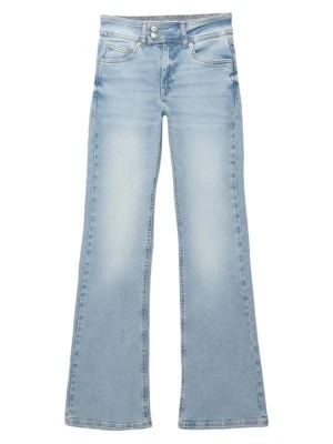 Jeansy Dzwony PULL&BEAR jasnoniebieski denim