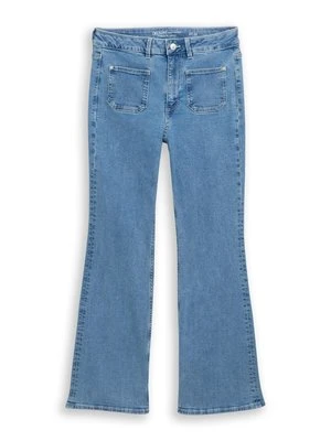 Jeansy Dzwony Tom Tailor niebieski denim