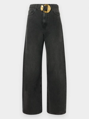 Jeansy Dzwony TWINSET czarny
