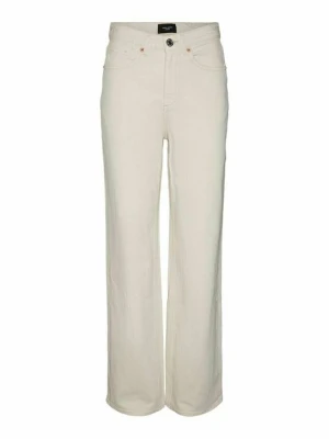 Jeansy Dzwony Vero Moda mleczny